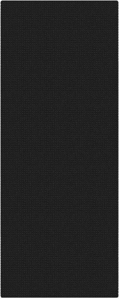 KOZYFLY Runners for Hallways 2x5 ft Washable Kitchen Runner Non Slip Rubber Backed Hall Runners Cotton Entryway Runner Rugs Floor Carpet for Indoor Backdoor Bedroom Kitchen, Black/Dark Grey