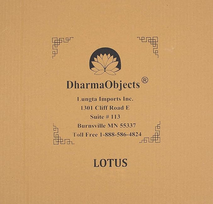 DharmaObjects Handcrafted Lotus Wood Wall Panel Decor Hanging Art 16" X 16" (White Washed)
