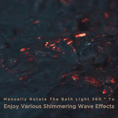 Wellcare - RGB Bath Light for Air Bubble Spa: Airflow-Powered Waterproof Color Changing LED Spa Light, Relaxing Underwater Ambient Chromotherapy