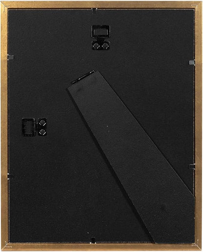 Gold 8x10 Picture Frame set of 4, Display 8x10 without Mat Wall Gallery Photo Frames