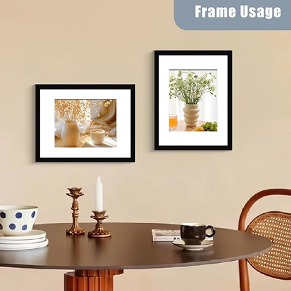 BESCRCL 16x20 Picture Frames Black Set of 6, Poster Frames Display Photo 11x14 or 16x20 without Mat, Wall Hanging Frame with Plexiglass