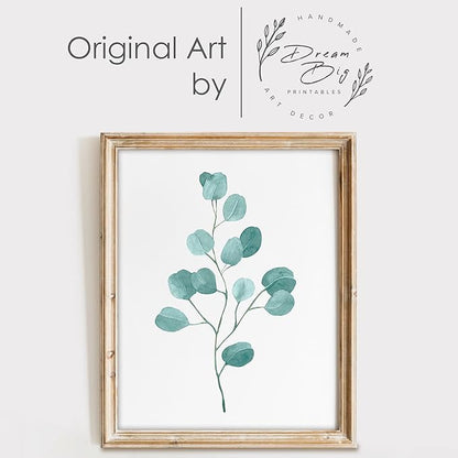 Trendy Eucalyptus Art Prints (Set of 6) Art Print - 8x10 (Unframed) | Refresh Your Space with Contemporary Elegant Botanical Wall Decor | Modern Home Decor | Farmhouse Decor | Home Décor