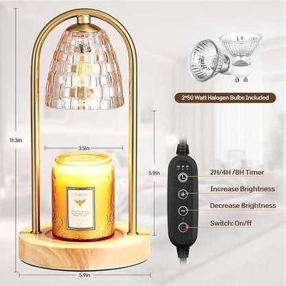 Candle Warmer Lamp,Wax Warmers for Jar Candles,Xmas Warm Candle Lights for Home Decoration,A Christmas Gifts for Relatives,Friends.