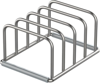 KORRTFID Cutting Board Organizer Stand Holder,304 Stainless Steel Chopping Board Holder,Pot Pan Lid Holder Rack kitchen Shelf Bakeware,Cookie Sheets Organizer (1.0 Inch Width Slots)