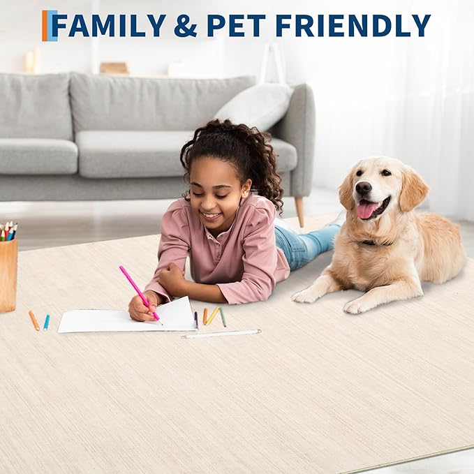 Washable Runner Rug 2x6 Modern Solid Color Kitchen Runner Mat Minimalist Plain Long Runner Rug for Entryway Bedroom Bedside Non Slip Low Pile Boho Accent Solid Runner Rugs for Nursery, Ivory