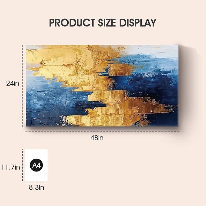 Iallbin Abstract Canvas Wall Art, Large Wall Art for Living Room, for Wall Modern Paintings Wall Decor Living Room, Kitchen Home and Office