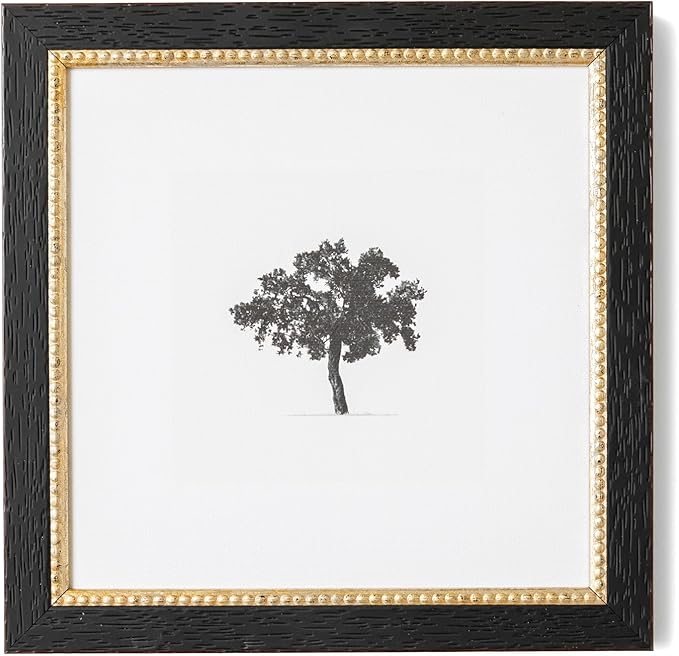 Petal Lane Tree Wall Art - 8x8 Framed Antique Decor - Make Your Own Gallery Wall Frame Set - Dark Academia Wall Decor - Vintage Frame (Tree)