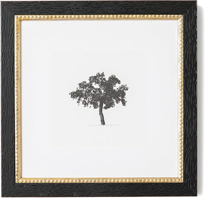 Petal Lane Tree Wall Art - 8x8 Framed Antique Decor - Make Your Own Gallery Wall Frame Set - Dark Academia Wall Decor - Vintage Frame (Tree)