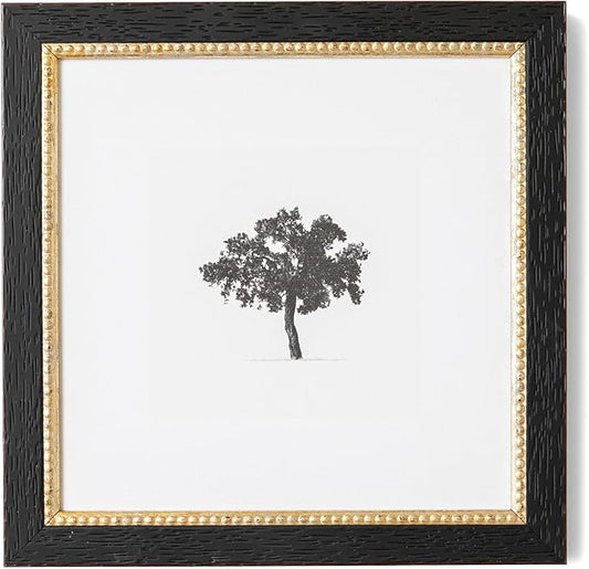 Petal Lane Tree Wall Art - 8x8 Framed Antique Decor - Make Your Own Gallery Wall Frame Set - Dark Academia Wall Decor - Vintage Frame (Tree)