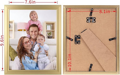Giftgarden 8x10 Picture Frame Gold Set of 12, Multi Modern 8 x 10 Frames Bulk for Wall or Tabletop Display