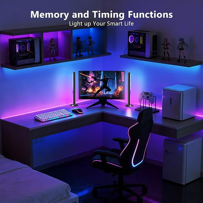 DAYBETTER Gaming Light Bars,RGBICW TV Light Bars,Smart LED Light Bars with Music and Scene Modes,Multiple Placement Options,Mood Lighting,Color Changing Light Bar for Gaming Monitor,TV,Desk,Room Decor
