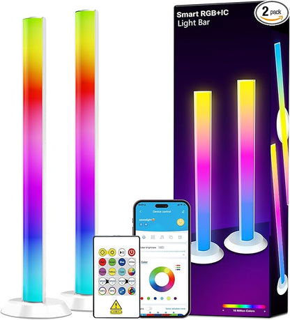 DAYBETTER Smart LED Light Bars, RGB+ICW Gaming Light Bars with Scene and Music Modes, Smart TV Light Bar with Multiple Placement Options, Mood Lighting, Color Changing Light Bar for Gaming Room Decor