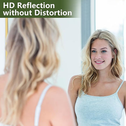 MELOMOIR Full Length Mirror, 44"x72" Oversized Floor Mirror Freestanding, Large Full Body Mirror for Bedroom Living Room Home Gym, Gold Mirror Full Length with Tempered Glass, Wall Mirror Full Length