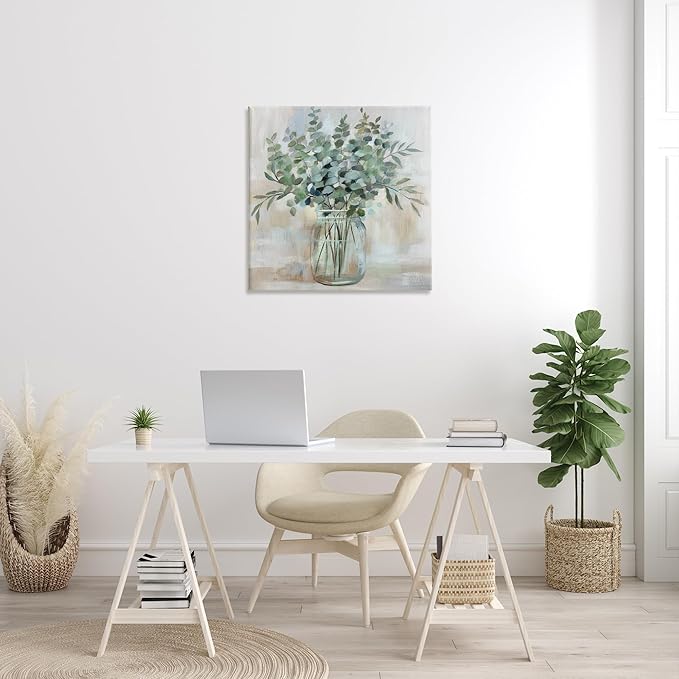 Stupell Industries Soothing Eucalyptus Herb Arrangement, Designed By Nan, 30 x 30, Canvas Wall Art