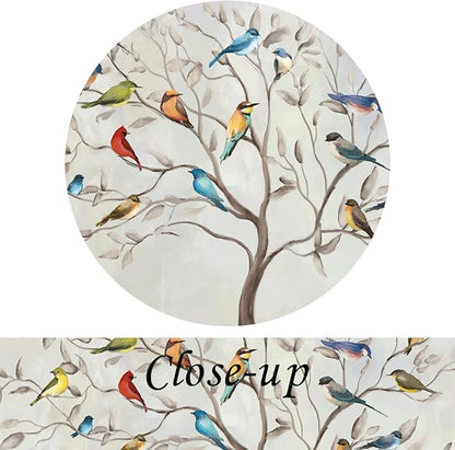 KREATIVE ARTS Large 3 Panel Canvas Prints Wall Art Birds on The Tree Branches Contemporary Painting Retro Style Picture Arts for Home Decoration Stretched Gallery Canvas Wrap Each 16x32Inches