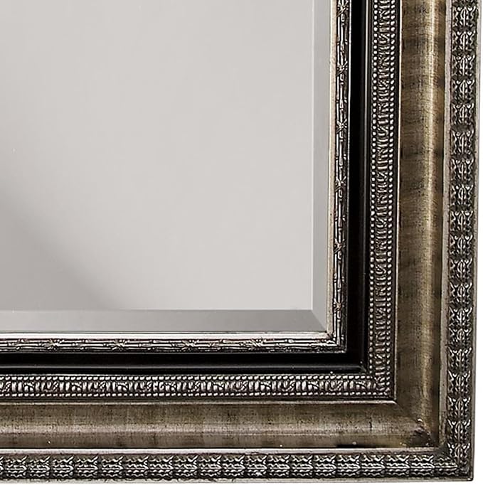 Howard Elliott Collection Texan Leaner Full Length Mirror, Oversized Wood Frame Floor or Wall Mirror, Traditional Standing or Leaning Vanity for Living Room, Bedroom & Home Decor Display, 87 x 51 Inch