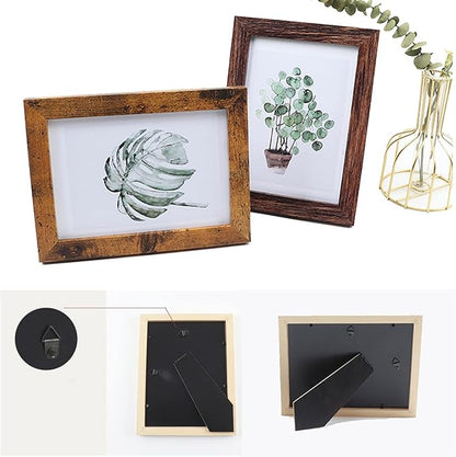 xnlkros Picture Frame Set 10 pack, Farmhouse Photo Frames, Gallery Wall Frame Collage, 8x10 5x7 4x6 Frames in 3 Different Finishes Picture Frames For Wall or Desk,Dark Brown
