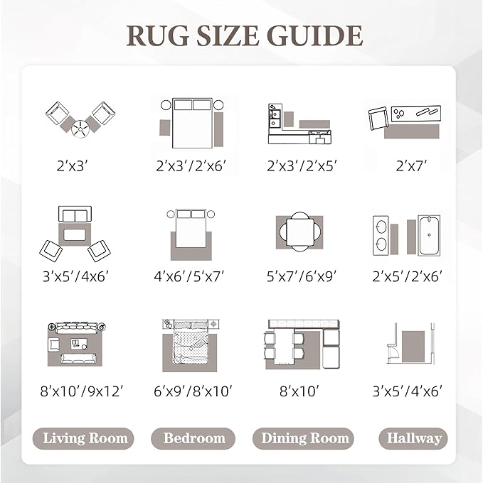 Area Rug 4x6 Geometric Rug: Washable Boho Moroccan Rugs Soft Farmhouse Rug, Modern Neutral Stain Resistant Indoor Floor Carpet for Livingroom Bedroom Dining Table Nursery(Ivory Mocha,4'x6')