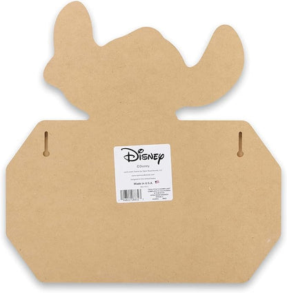 Open Road Brands Disney Lilo and Stitch You Make My Heart Happy Wood Wall Decor - Cute Stitch Sign for Kids' Bedroom or Play Room