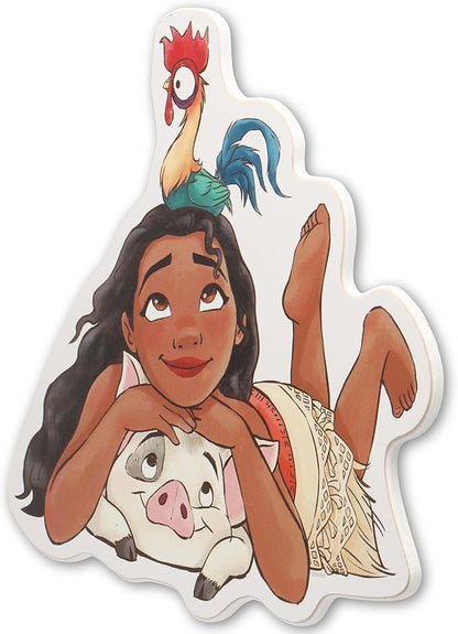 Disney Moana and Friends Wood Wall Decor - Fun Moana Sign for Bedroom or Play Room
