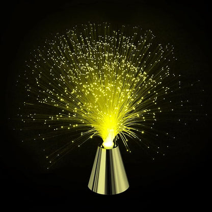 PEN&H Sensory Fiber Optic Lamp - Fiber Optic Lights with Cone Base ，LED Color Changing Calming Mood Night Light (2 Pack)