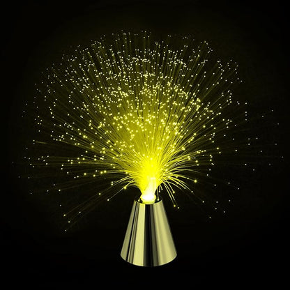 Sensory Fiber Optic Lamp - LED Color Changing with Cone Base - Fiber Optic Lights with Battery Powered - Calming Mood Night Light …