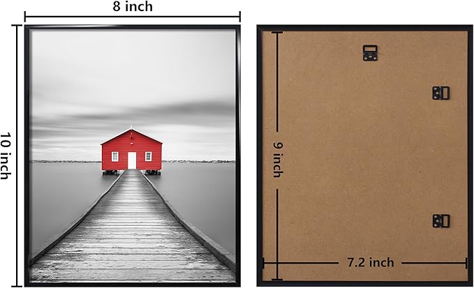 ELSKER&HOME 8x10 Picture Frame,Black Picture Frame Set of 12,Multi Pack 8x10 Frame for Wall & Tabletop Mounting in Horizontal or Vertical Format