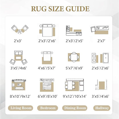 Area Rug 3x5 Geometric Rug: Washable Boho Moroccan Rugs Soft Farmhouse Rug, Modern Neutral Stain Resistant Indoor Floor Carpet for Livingroom Bedroom Dining Table Nursery(Beige,3X5)