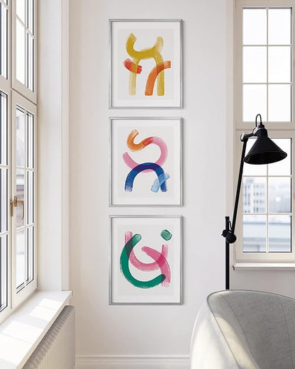 HAUS AND HUES 16x20 Silver Aluminum Frames - Minimalist Wall Display, Modern Style (16x20 in, Silver, Set of 3)