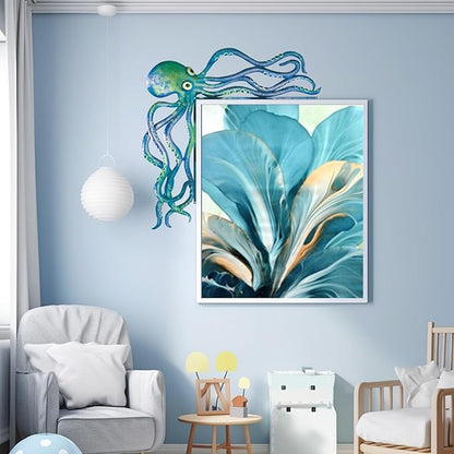 2025 4PCS Sea Turtle Door Frame Decoration, Ocean Door Frame Decoration Set Metal Turtle Octopus Starfish for Window, Shelf, Table, and Corner Sign Home Décor Accent
