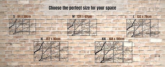 Vailla Tree of Life Wall Decor 4pcs Wooden Wall Art 3D Wall Hanging Wooden Sculpture Modern Wall Home Decoration Textured Sculptures for Living Room Bedroom Office Dinnig Room
