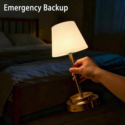 Cordless Table Lamp Rechargeable, 5200mAh Battery Operated Table Lamp with Touch Control, Stepless Dimmable, 3 Color Temperatures, Soft Ambient Lighting USB-C Lamp for Bedroom, Bedside, Dining Table