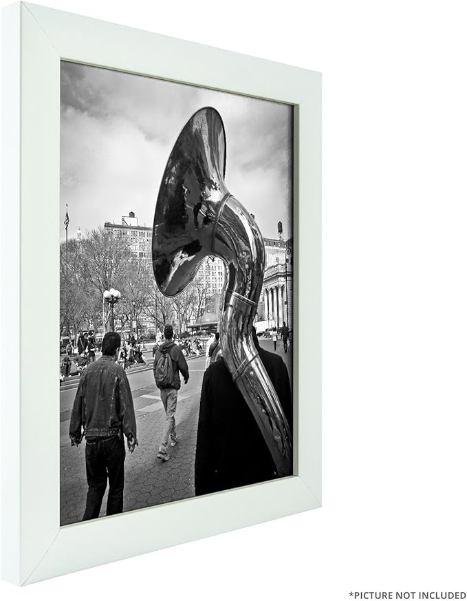 Craig Frames 23247812 Picture Frame 7-Piece Wall Set, White Frames, White Display Mats