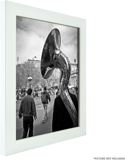 Craig Frames 23247812 Picture Frame 7-Piece Wall Set, White Frames, White Display Mats