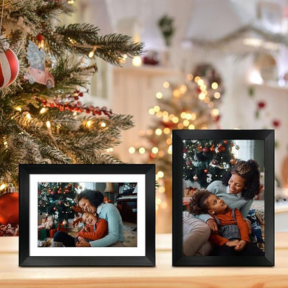 12x16 Picture Frames Set of 6 with Plexiglass, Display Pictures 11x14 with Mat or 12x16 Without Mat for Tabletop Display and Wall Mounting，Black