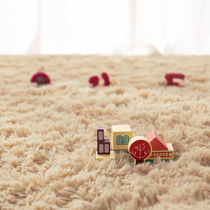 Andecor Soft Extra Large Area Rugs, 9x12 Indoor Shaggy Plush Rug for Living Room Bedroom Dorm Boys Girls Room Home Decor Floor Carpet, Camel
