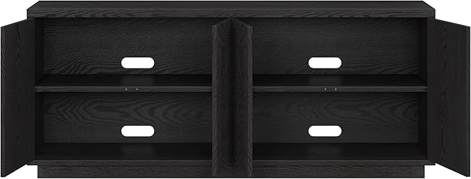 Henn&Hart Hanson, 57" Rectangular TV Stand, Black Grain