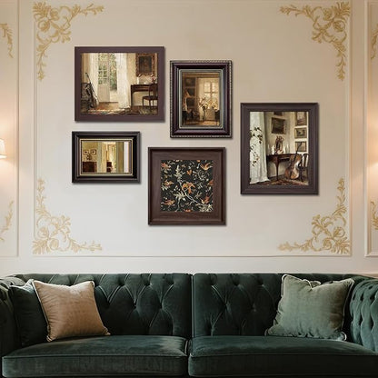 10 Pack Vintage Picture Frames for Wall or Tabletop Display Ornate Vintage Picture Frames Vintage Wall Art for Gallery Bedroom Living Room Antique Photo Frame for Wall Décor(Classic)