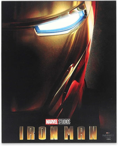 Open Road Brands Marvel Iron Man Wood Wall Decor - Classic Iron Man Picture for Man Cave or Bedroom