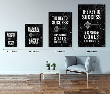 Motivational Home Decoration Artwork for Walls Framed Nordic Western Paintings Black and White Giclee Posters and Prints for Guest Room Rest Room Decor Stretched Easy to Hang-18x24 inches