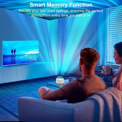 HUMIIEYE Northern Lights Projector, 16 Light Color Aurora Night Light Projector for Bedroom, Remote Galaxy Light Projector, Dimmable Mood Lighting with Memory Function for Playroom Kids Teen Girl Gift