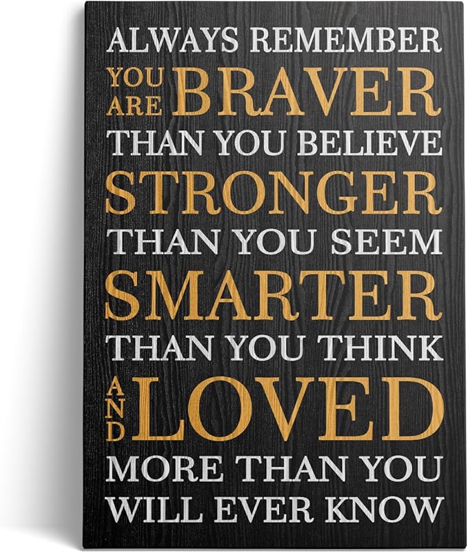 Jumong Motivational Canvas Wall Art Inspirational Wall Decor Wooden Frame Inspirational Office Wall Art Motivational Wall Decor Encouragement Artwork Poster for Home Office Living Room Bedroom