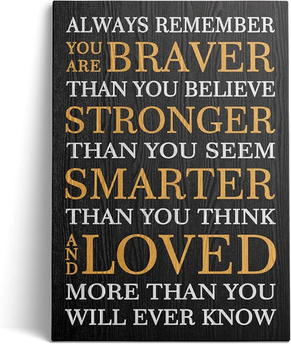 Motivational Canvas Wall Art, Inspirational Office Wall Art, Encouragement Christmas Gifts for Men, Motivational Wall Decor for Home Office Parlour Living Room Bedroom Wall Decor Artwork Decorative
