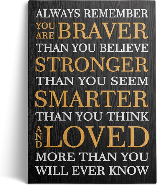 Motivational Canvas Wall Art, Inspirational Office Wall Art, Encouragement Christmas Gifts for Men, Motivational Wall Decor for Home Office Parlour Living Room Bedroom Wall Decor Artwork Decorative