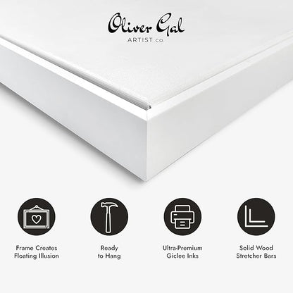 The Oliver Gal Artist Co. Fashion and Glam Modern Canvas Art - Bags, Bags, Bags- Orange, Wall Art for Living Room, Bedroom, and Bathroom, 36 in x 54, White and Brown Home Decor