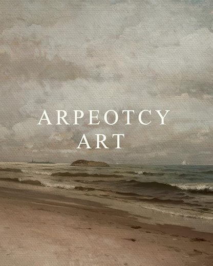 ARPEOTCY Extra Large Vintage Framed Wall Art, 36x54 Inch Coastal Ocean Beach Seascape Hanging Canvas Prints Scroll Wall Art Decor for Living Room Bedroom, Retro Scenery Pictures Above of Bed