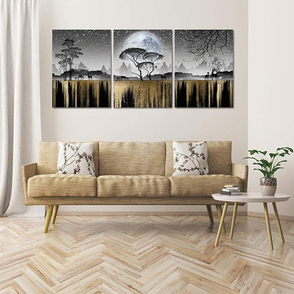 Black And White Wall Art - Family Wall Decor For Living Room, Bedroom, Office, Kitchen - Tree Canvas Art Print - Home Decor Inspiration
