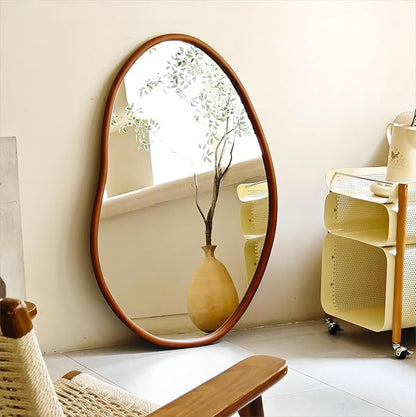 Irregular Wall Mirror Decorative Asymmetrical Mirror Abstract 43x30 inch