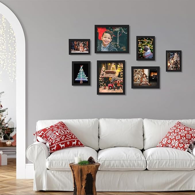 8x12 Picture Frames Black Set of 12 for Wall Gallery Collage Photo Frames or Tabletop Display