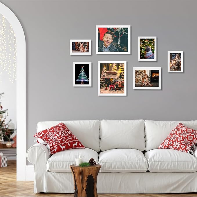 4x6 Picture Frames White Set of 12 for Wall Gallery Collage Photo Frames or Tabletop Display